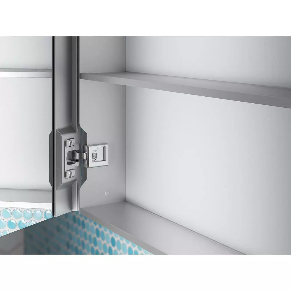 In Stock Hardwarestore Delivery Maxstow 20 In. X 40 In. Frameless Surface-Mount Aluminum Medicine Cabinet 7 In Stock Hardwarestore Delivery Maxstow 20 In. X 40 In. Frameless Surface-Mount Aluminum Medicine Cabinet - Image 5