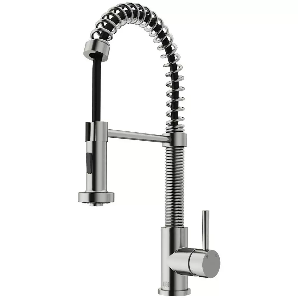 In Stock Hardwarestore Delivery Edison Single-Handle Pull-Down Sprayer Kitchen Faucet In Stainless Steel 3 In Stock Hardwarestore Delivery Edison Single-Handle Pull-Down Sprayer Kitchen Faucet In Stainless Steel