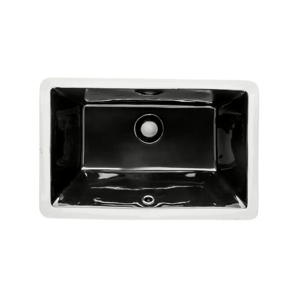 Wells 20 In. X 15 In. X 6 In. Rectangular Vitreous Ceramic Lavatory Single Bowl Undermount Bath Sink In White 5 Wells 20 In. X 15 In. X 6 In. Rectangular Vitreous Ceramic Lavatory Single Bowl Undermount Bath Sink In White - Image 3