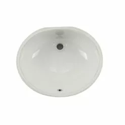 IPT Sink Company Oval Glazed Ceramic Undermount Bathroom Vanity Sink In White -Bath and Faucet shop adfee4ab981d681b57e9b4b2cde945b4 1104fa17 3872 42c9 b994 cb55f1e31bac 1800x1800