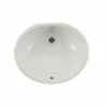 IPT Sink Company Oval Glazed Ceramic Undermount Bathroom Vanity Sink In White -Bath and Faucet shop adfee4ab981d681b57e9b4b2cde945b4 1800x1800