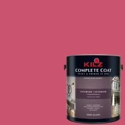 Ibis Pink, KILZ Complete Coat Interior/Exterior Paint & Primer In One, #LH140