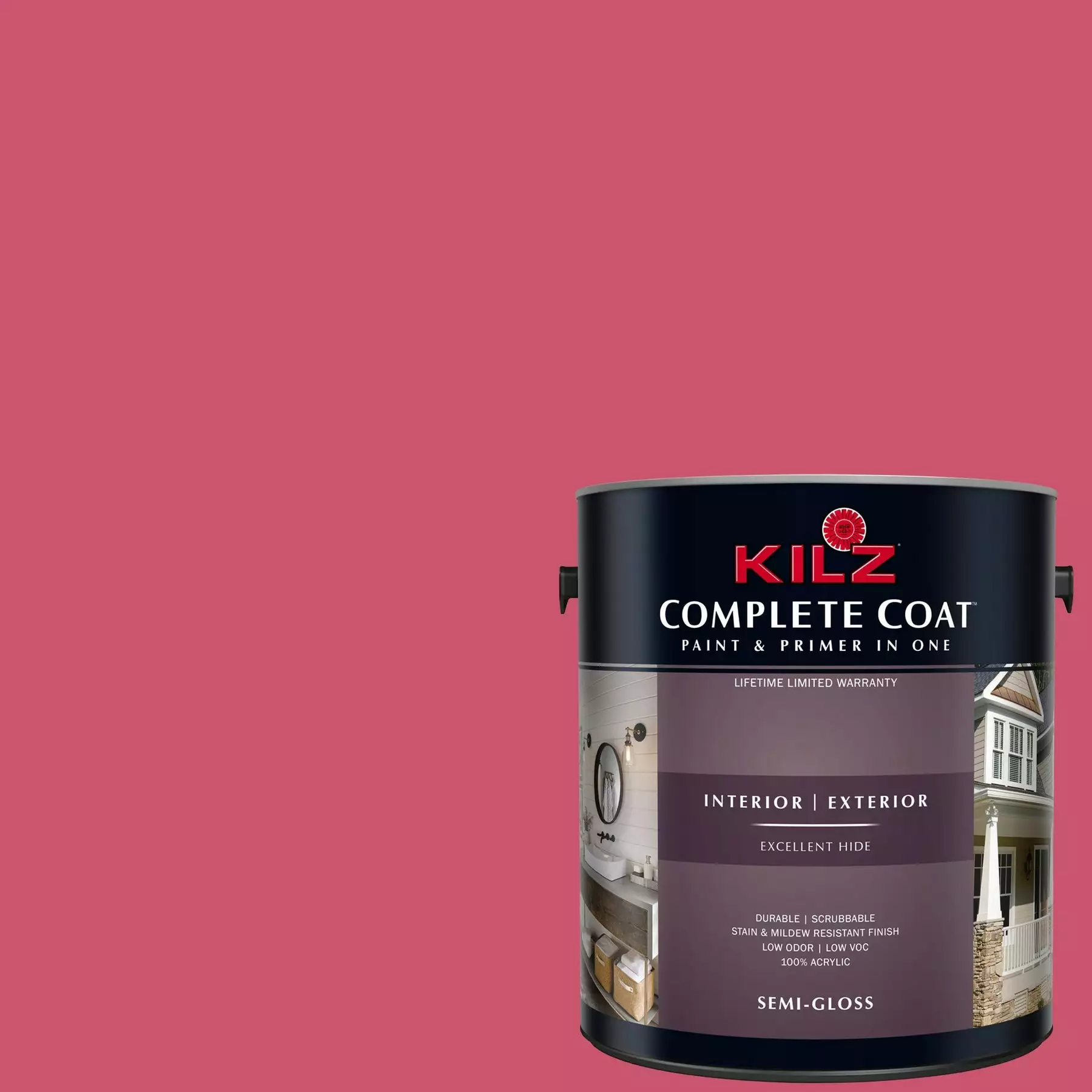 Ibis Pink, KILZ Complete Coat Interior/Exterior Paint & Primer In One, #LH140 3 Ibis Pink, KILZ Complete Coat Interior/Exterior Paint & Primer In One, #LH140