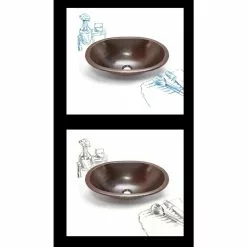 SINKOLOGY Wallace All-In-One 19 In. Undermount Or Drop-In Bathroom Sink With Pfister Rustic Bronze Faucet And Drain -Bath and Faucet shop aea09675d5e7e5aa8fd294d897c172c8 1800x1800