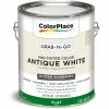 ColorPlace Pre Mixed Ready To Use, Interior Paint, Antique White, Flat Finish, 1 Gallon