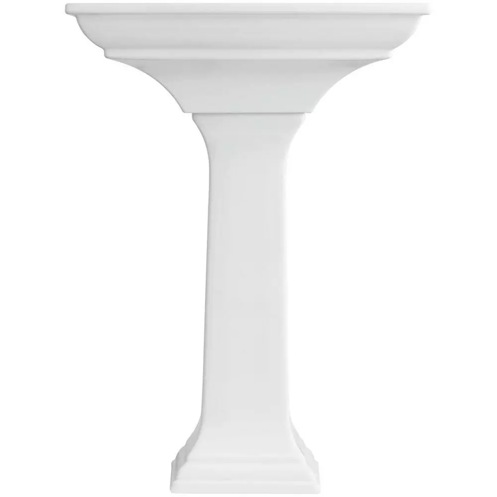 KOHLER Memoirs Stately Ceramic Pedestal Bathroom Sink Combo In White With Overflow Drain 5 KOHLER Memoirs Stately Ceramic Pedestal Bathroom Sink Combo In White With Overflow Drain - Image 3