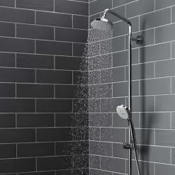 In Stock Hardwarestore Delivery 4-spray 5.375 In. Dual Shower Head And Handheld Shower Head In Chrome -Bath and Faucet shop b0641fd27163ad84ca7c551cd8fa82d2 1800x1800