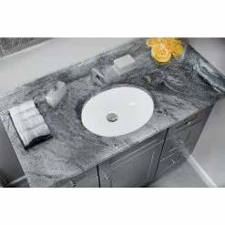 IPT Sink Company Oval Glazed Ceramic Undermount Bathroom Vanity Sink In White -Bath and Faucet shop b2167cce0426239c7119ac4639c37b89 1800x1800