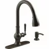 In Stock Hardwarestore Delivery Capilano Single-Handle Pull-Down Sprayer Kitchen Faucet With Boost Technology In Oil-Rubbed Bronze -Bath and Faucet shop b2dbc2eec953e7ed05031b3d6f4bb818 1800x1800