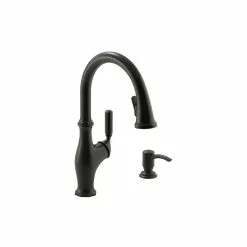 In Stock Hardwarestore Delivery Worth Single-Handle Pull-Down Sprayer Kitchen Faucet In Oil Rubbed Bronze -Bath and Faucet shop b303799d3c1fc3364e466f4c3171cdb5 1800x1800