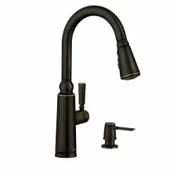 In Stock Hardwarestore Delivery Coretta Single-Handle Pull-Down Sprayer Kitchen Faucet With Reflex And Power Boost In Mediterranean Bronze -Bath and Faucet shop b36e0b255596e93df816e45e0b00c148 1800x1800