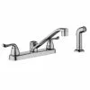 In Stock Hardwarestore Delivery Constructor 2-Handle Standard Kitchen Faucet With Side Sprayer In Chrome -Bath and Faucet shop b3eea8b22f622c3b28a790dff4198edb 1800x1800