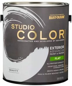 Gravity, Rust-Oleum Studio Color Exterior Paint + Primer, Flat Finish, 2-Pack