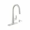 In Stock Hardwarestore Delivery Veletto Single-Handle Pull-Down Dual Sprayer Kitchen Faucet With Soap Dispenser In SuperSteel InfinityFinish
