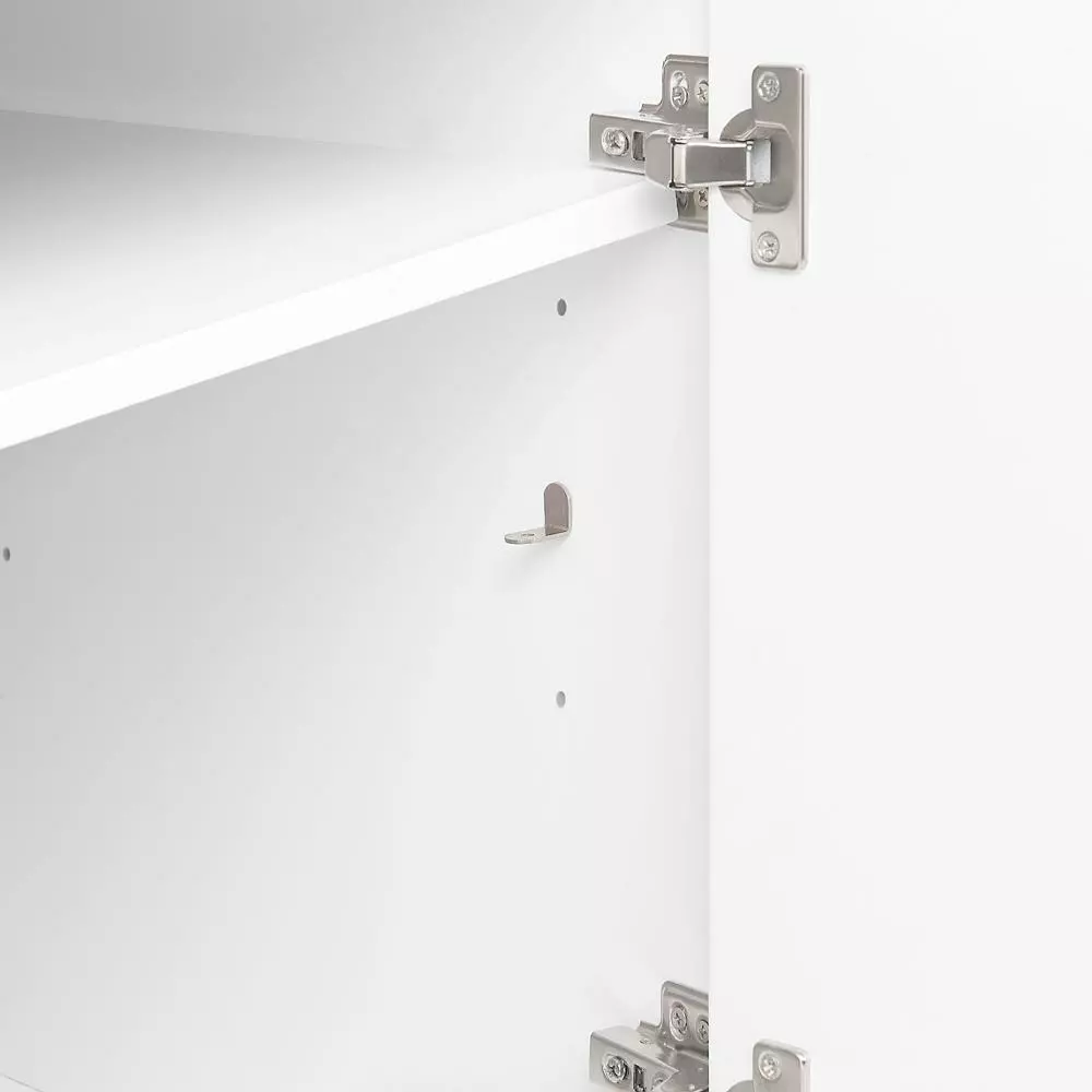 In Stock Hardwarestore Delivery Melpark 48 In. W X 22 In. D Bath Vanity In White With Cultured Marble Vanity Top In White With White Sink 7 In Stock Hardwarestore Delivery Melpark 48 In. W X 22 In. D Bath Vanity In White With Cultured Marble Vanity Top In White With White Sink - Image 5