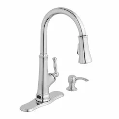 In Stock Hardwarestore Delivery Touchless LED Single-Handle Pull-Down Sprayer Kitchen Faucet With Soap Dispenser In Stainless Steel -Bath and Faucet shop b6594996e646668d0e1671bf3dc94a10 1800x1800