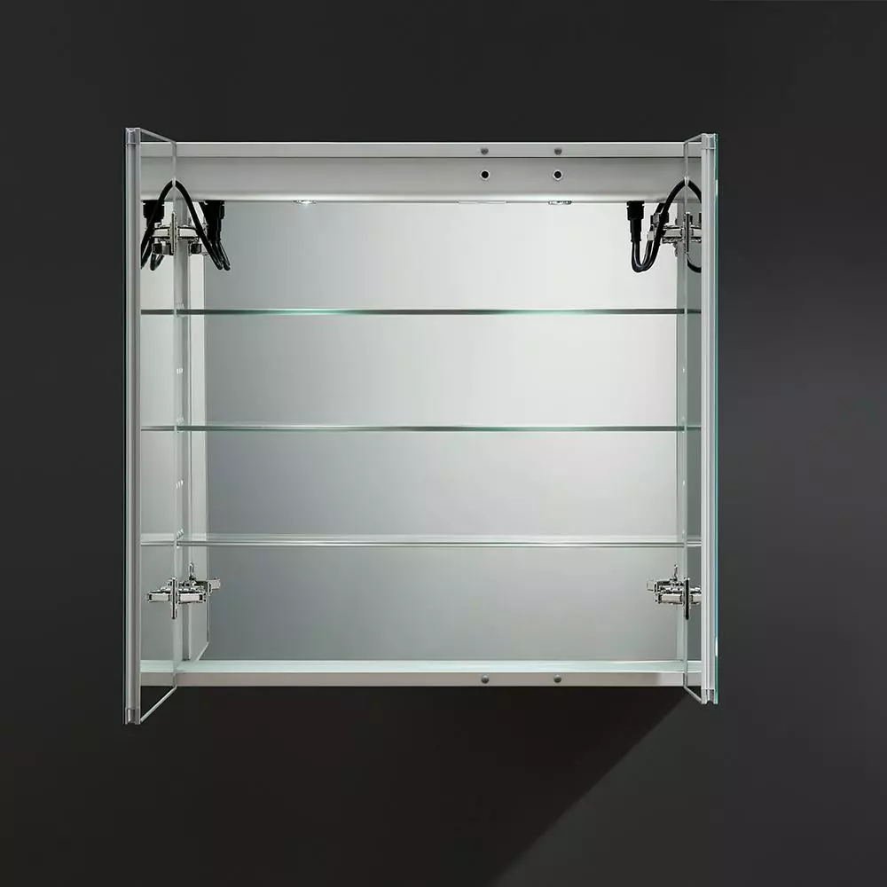 In Stock Hardwarestore Delivery Spazio 30 In. W X 30 In. H Recessed Or Surface Mount Medicine Cabinet With LED Lighting And Mirror Defogger 13 In Stock Hardwarestore Delivery Spazio 30 In. W X 30 In. H Recessed Or Surface Mount Medicine Cabinet With LED Lighting And Mirror Defogger - Image 11
