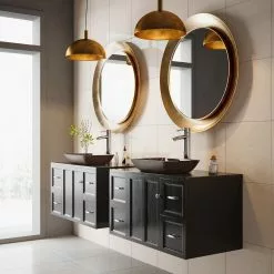 VIGO Russet Handmade Countertop Glass Rectangular Vessel Bathroom Sink In Red And Brown Fusion -Bath and Faucet shop b736e4e20b57675eb17ced018ec64ba6 1800x1800