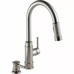 In Stock Hardwarestore Delivery Allentown Single-Handle Pull-Down Sprayer Kitchen Faucet With Soap In SpotShield Stainless -Bath and Faucet shop b73b7dc330436dd2ea06c7b1d9701782 1800x1800