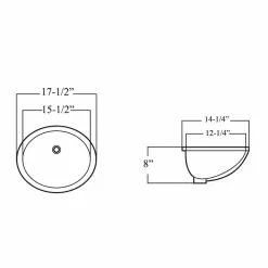 In Stock Hardwarestore Delivery 17-1/2 In. X 14-1/4 In. Oval Undermount Vitreous Glazed Ceramic Lavatory Vanity Bathroom Sink Pure White -Bath and Faucet shop b7a1fb054f60a08ae046dd5c3b3bfa63 1800x1800
