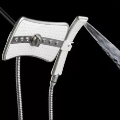 In Stock Hardwarestore Delivery 4-spray 9 In. Dual Shower Head And Handheld Shower Head In Titanium Silver -Bath and Faucet shop b7a52167d56a3978d78e8d9d118ab223 1800x1800