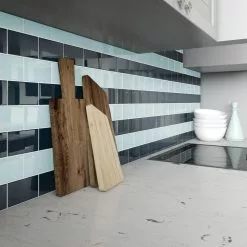 Giorbello Black 3 In. X 6 In. X 8 Mm Glass Subway Tile (5.5 Sq. Ft./case) -Bath and Faucet shop b8d63d5a156dcf5cdeaa1d9275dd88fc 91bcd09a c940 4278 a703 ca9c3b080b6b 1800x1800