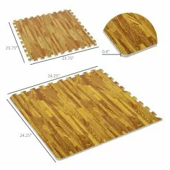 HOMCOM Soozier 18 Piece 24" X 24" High-Density Anti-Slip Water Resistant Interlocking Foam Floor Tile Mats 72Sqft -Bath and Faucet shop b9adec0c 6def 44b8 b119 e4703e5258ec.040b61b01d22f413dcda9d3d8eceafce 1800x1800