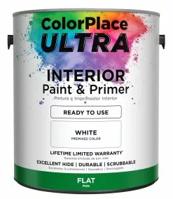 ColorPlace ULTRA Interior Paint & Primer In One, White