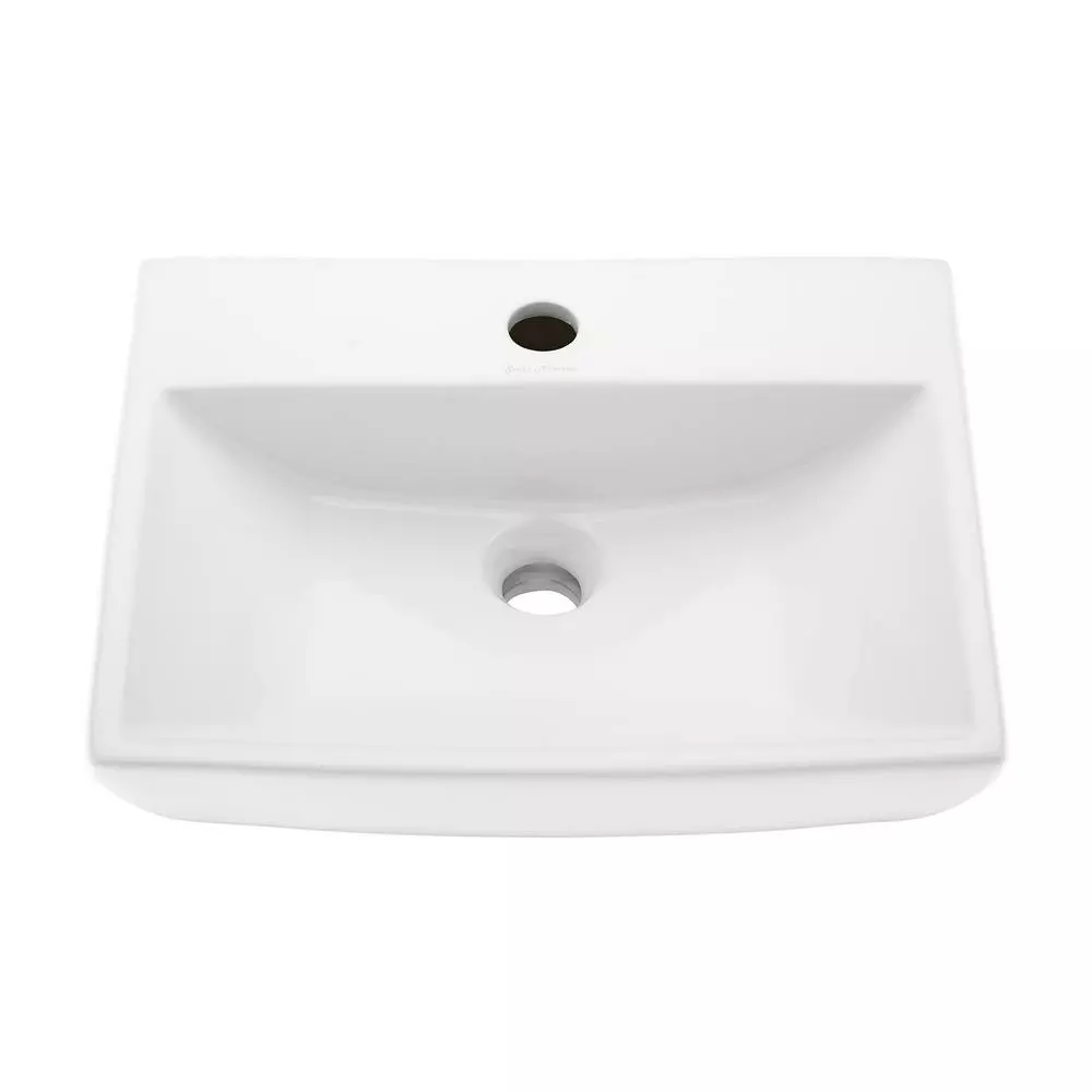 Swiss Madison Sublime Compact Ceramic Wall Hung Sink In White 4 Swiss Madison Sublime Compact Ceramic Wall Hung Sink In White - Image 2