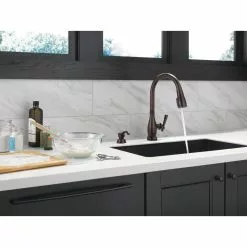 In Stock Hardwarestore Delivery Charmaine Single-Handle Pull-Down Sprayer Kitchen Faucet With Touch2O And ShieldSpray Technologies In Venetian Bronze -Bath and Faucet shop bbff346b9619a0ce5d3e38a67f759ee8 1800x1800