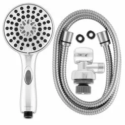 In Stock Hardwarestore Delivery 6-Spray 4.8 In. Single Wall Mount Handheld Adjustable Shower Head In Chrome -Bath and Faucet shop bdbf8727e13be200f0d71a6ac053ef39 1800x1800