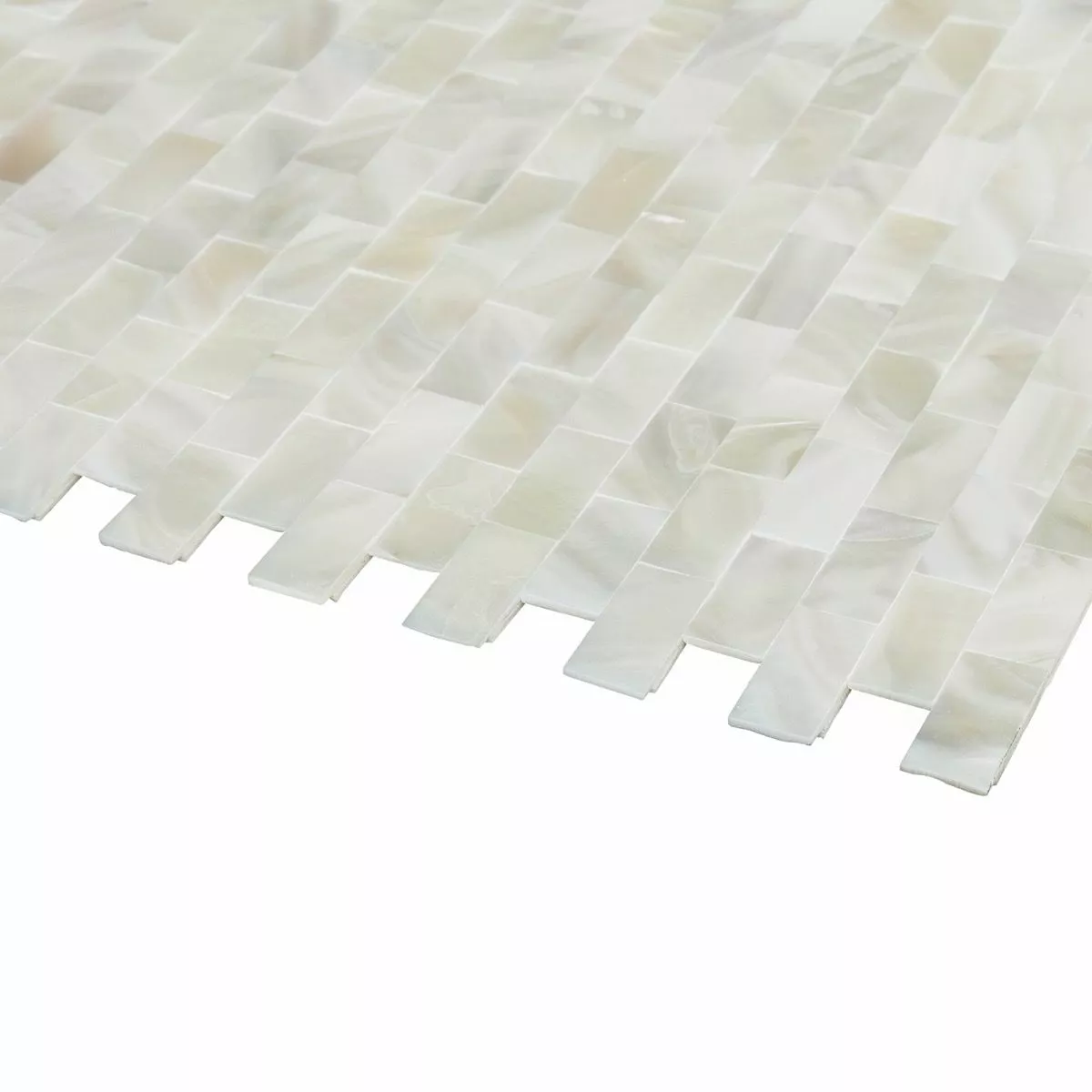Bond Tile Easy Luxe Mother Of Pearl Brick 11.31 In. X 11.81 In. Peel And Stick Tile (0.92 Sq. Ft. / Sheet) 9 Bond Tile Easy Luxe Mother Of Pearl Brick 11.31 In. X 11.81 In. Peel And Stick Tile (0.92 Sq. Ft. / Sheet) - Image 7