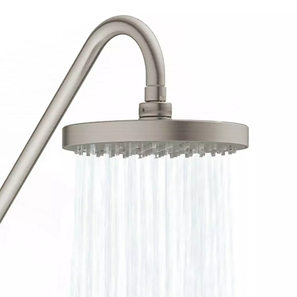 In Stock Hardwarestore Delivery 6-spray 8 In. Dual Shower Head And Handheld Shower Head With Low Flow In Brushed Nickel 7 In Stock Hardwarestore Delivery 6-spray 8 In. Dual Shower Head And Handheld Shower Head With Low Flow In Brushed Nickel - Image 5