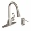 In Stock Hardwarestore Delivery Kleo Single-Handle Pull-Down Sprayer Kitchen Faucet Power Clean In Spot Resist Stainless With Soap Dispenser