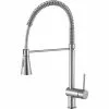 In Stock Hardwarestore Delivery Carriage Single Handle Standard Kitchen Faucet In Brushed Nickel -Bath and Faucet shop bdfd44b0ceff01ed3bae2aa21ff5c7e7 1800x1800
