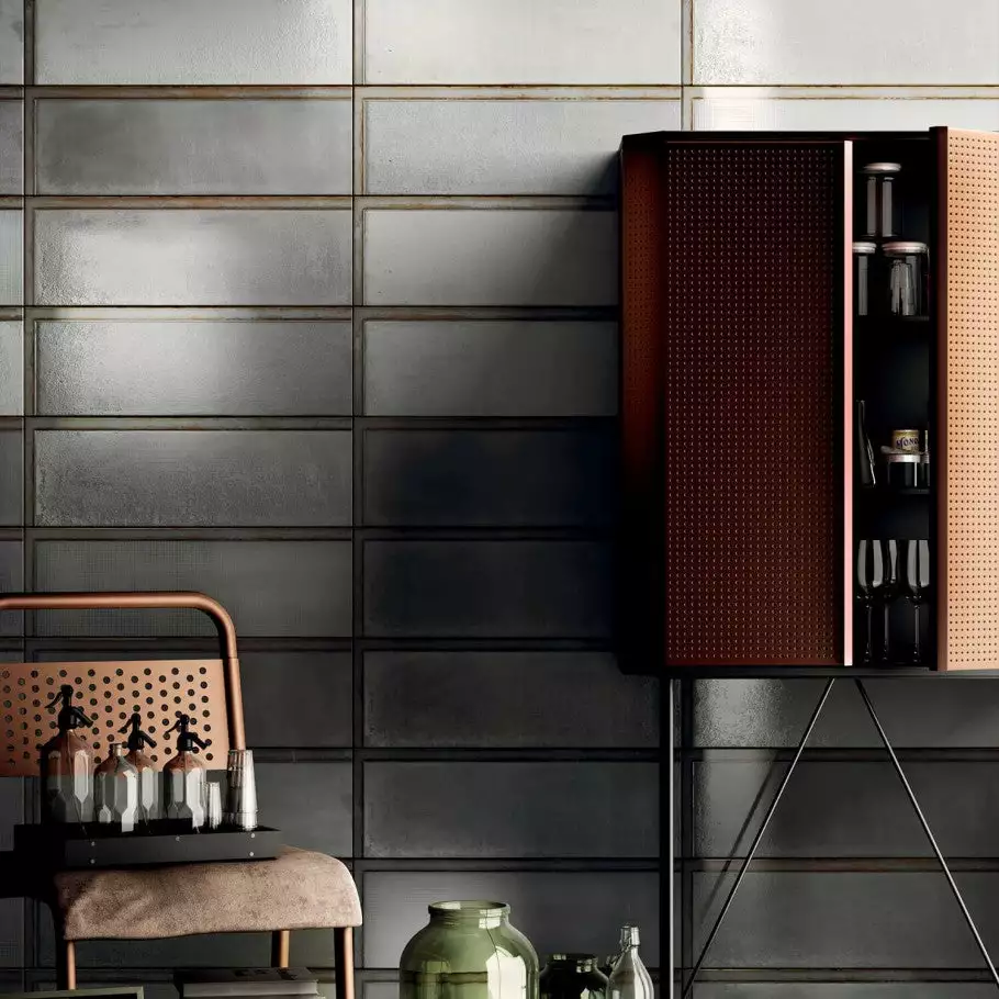 Bond Tile Turbine Industrial Glass Gray 4x12 Ceramic Wall Tile 4 Bond Tile Turbine Industrial Glass Gray 4x12 Ceramic Wall Tile - Image 2