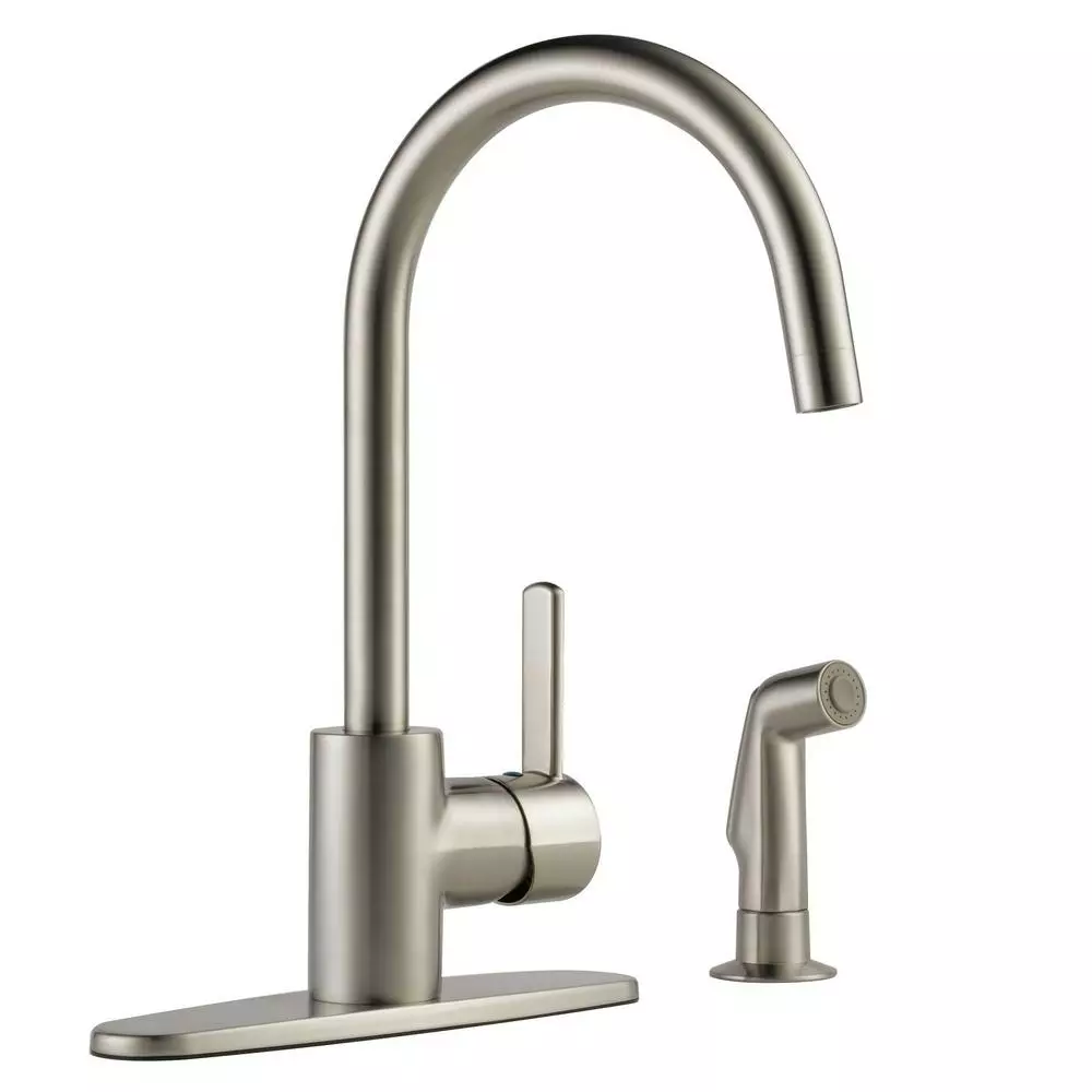 In Stock Hardwarestore Delivery Apex Single-Handle Side Sprayer Kitchen Faucet In Matte Black 7 In Stock Hardwarestore Delivery Apex Single-Handle Side Sprayer Kitchen Faucet In Matte Black - Image 5