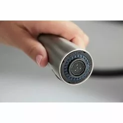 In Stock Hardwarestore Delivery Simplice Single-Handle Pull-Down Sprayer Kitchen Faucet With DockNetik And Sweep Spray In Vibrant Stainless -Bath and Faucet shop c02369be8cd5b530616e006eb6a5c94c 1800x1800