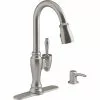 In Stock Hardwarestore Delivery Arsdale Single-Handle Pull-Down Sprayer Kitchen Faucet With Soap/Lotion Dispenser In Vibrant Stainless -Bath and Faucet shop c11188d729e853fee9cd106a966dea3e 1800x1800