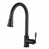 In Stock Hardwarestore Delivery Easy-Install Single-Handle Pull-Down Sprayer Kitchen Faucet With Flexible Hose In Matte Black -Bath and Faucet shop c1272c95a3faeca0d66b83f0f6232ca9 1800x1800
