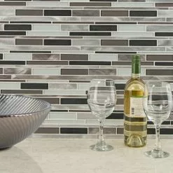 MSI 12 In. X 12 In. X 8mm Cityscape Interlocking Glass And Metal Mesh-Mounted Mosaic Wall Tile (10 Sq. Ft./case) -Bath and Faucet shop c144a8f8d8b0e1e4793412cf91a60469 1800x1800