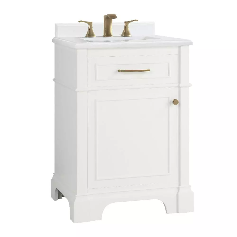 In Stock Hardwarestore Delivery Melpark 48 In. W X 22 In. D Bath Vanity In White With Cultured Marble Vanity Top In White With White Sink 17 In Stock Hardwarestore Delivery Melpark 48 In. W X 22 In. D Bath Vanity In White With Cultured Marble Vanity Top In White With White Sink - Image 15