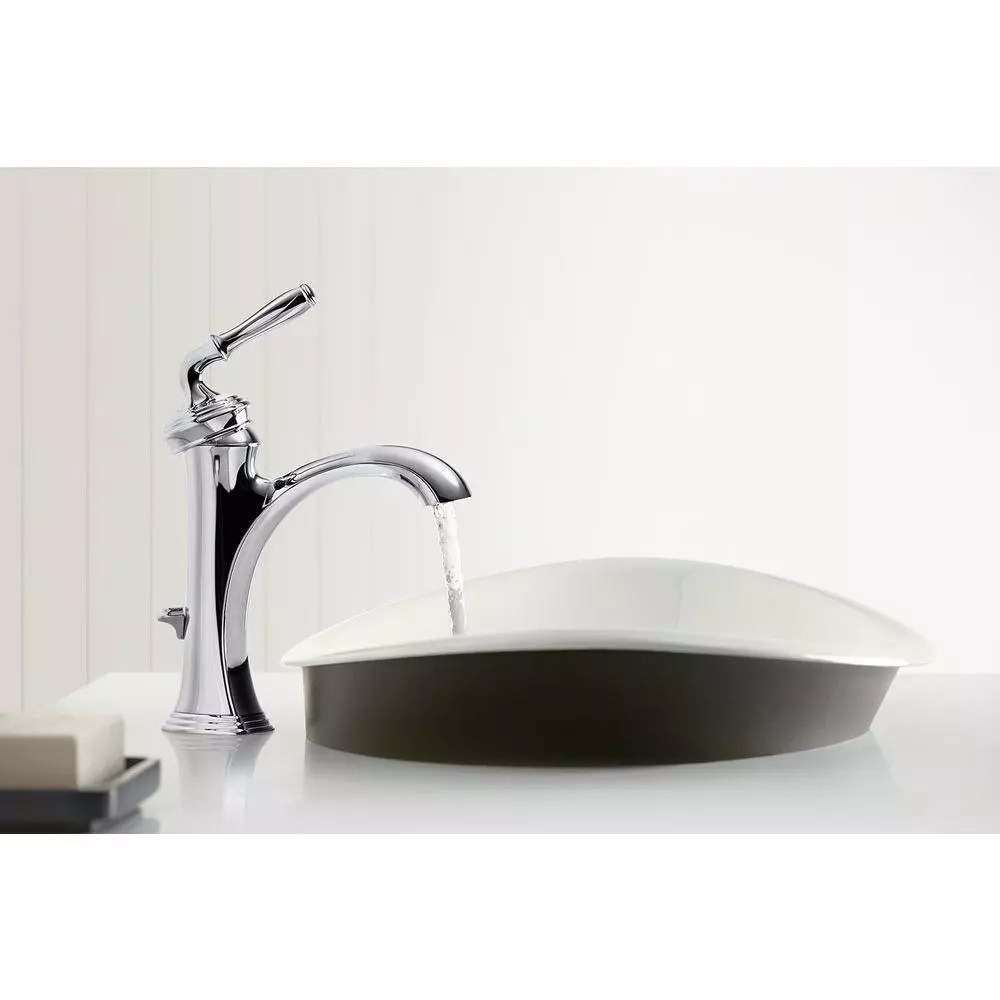 KOHLER Iron Plains Vessel Cast Iron Bathroom Sink In White With Iron Black Painted Underside And Overflow 9 KOHLER Iron Plains Vessel Cast Iron Bathroom Sink In White With Iron Black Painted Underside And Overflow - Image 7