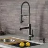In Stock Hardwarestore Delivery Artec Pro Single-Handle Pull-Down Sprayer Kitchen Faucet With Pot Filler In Matte Black/Black Stainless Steel
