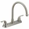 In Stock Hardwarestore Delivery Impression Collection 2-Handle Standard Kitchen Faucet In Brushed Nickel -Bath and Faucet shop c34c1d3e30ab0e023ca303b8969fd0c6 1800x1800