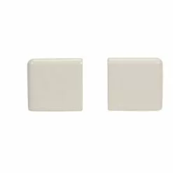 American Olean Starting Line Biscuit Gloss Ceramic Bullnose Tile, 2-in X 2-in.