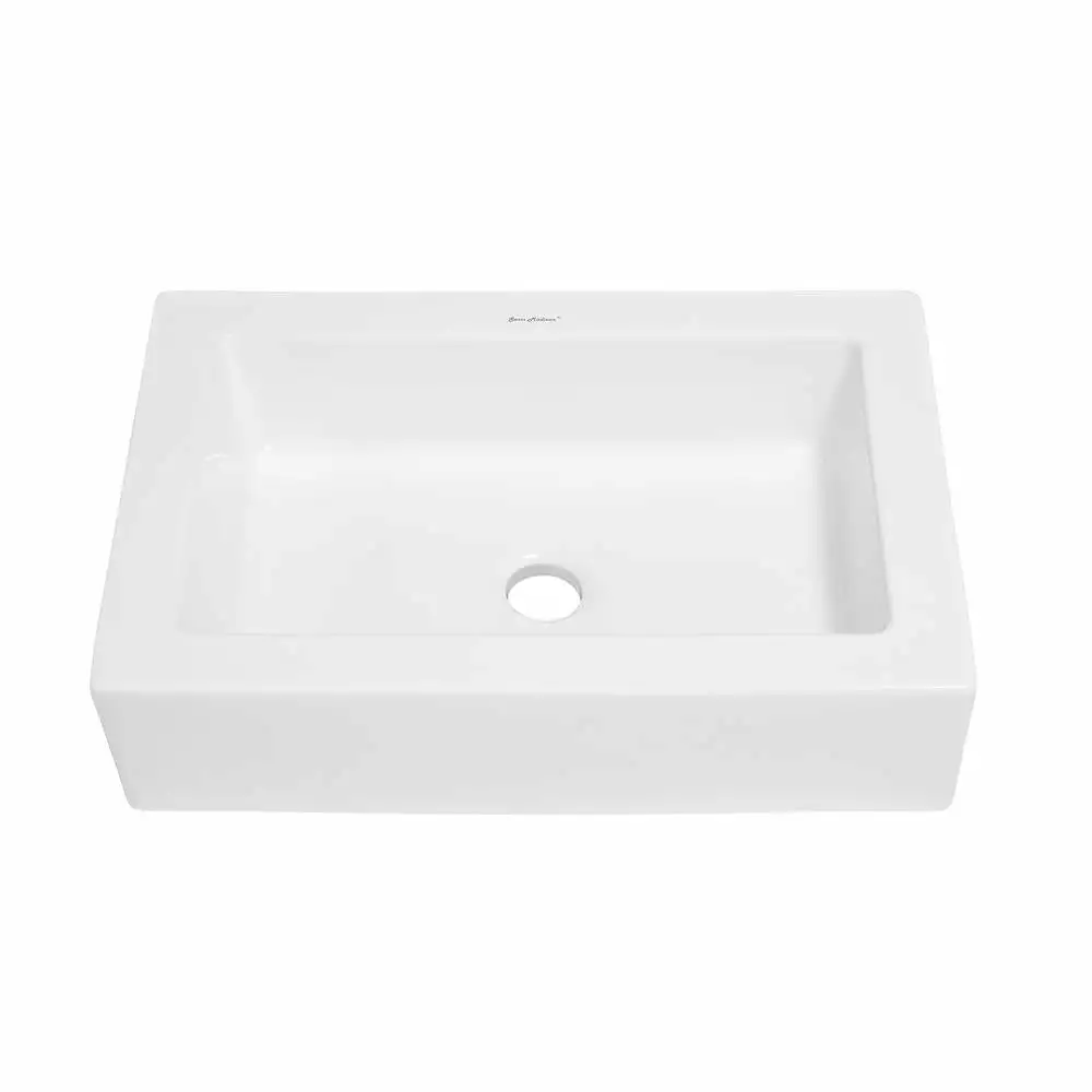 Swiss Madison Voltaire Ceramic Rectangle Vessel Sink In White 4 Swiss Madison Voltaire Ceramic Rectangle Vessel Sink In White - Image 2