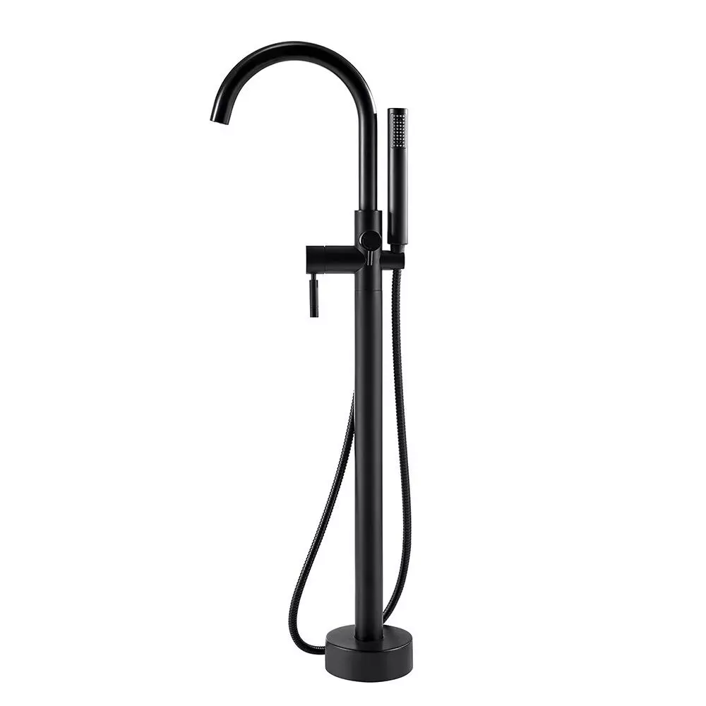 In Stock Hardwarestore Delivery Athena Single-Handle Floor-Mounted Roman Tub Faucet With Hand Shower In Brushed Nickel 13 In Stock Hardwarestore Delivery Athena Single-Handle Floor-Mounted Roman Tub Faucet With Hand Shower In Brushed Nickel - Image 11