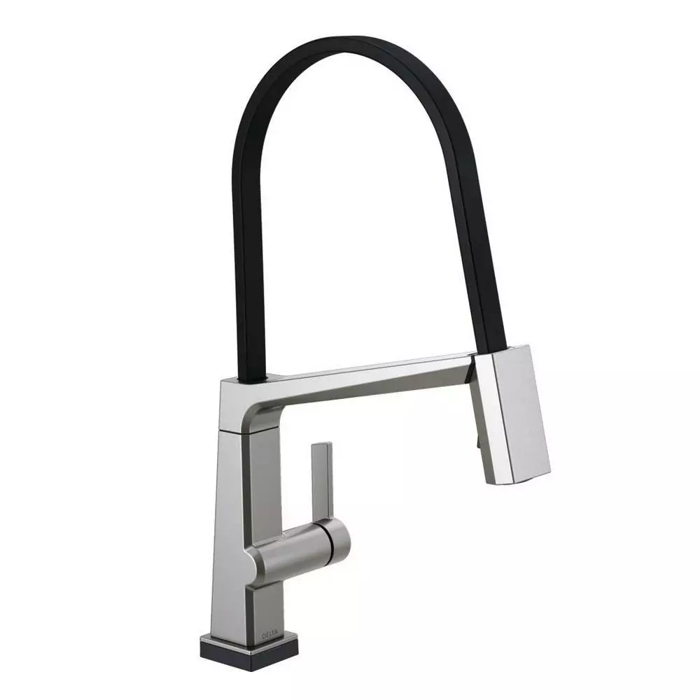 In Stock Hardwarestore Delivery Pivotal Single-Handle Pull-Down Sprayer Kitchen Faucet With MagnaTite Docking In Arctic Stainless 10 In Stock Hardwarestore Delivery Pivotal Single-Handle Pull-Down Sprayer Kitchen Faucet With MagnaTite Docking In Arctic Stainless - Image 8