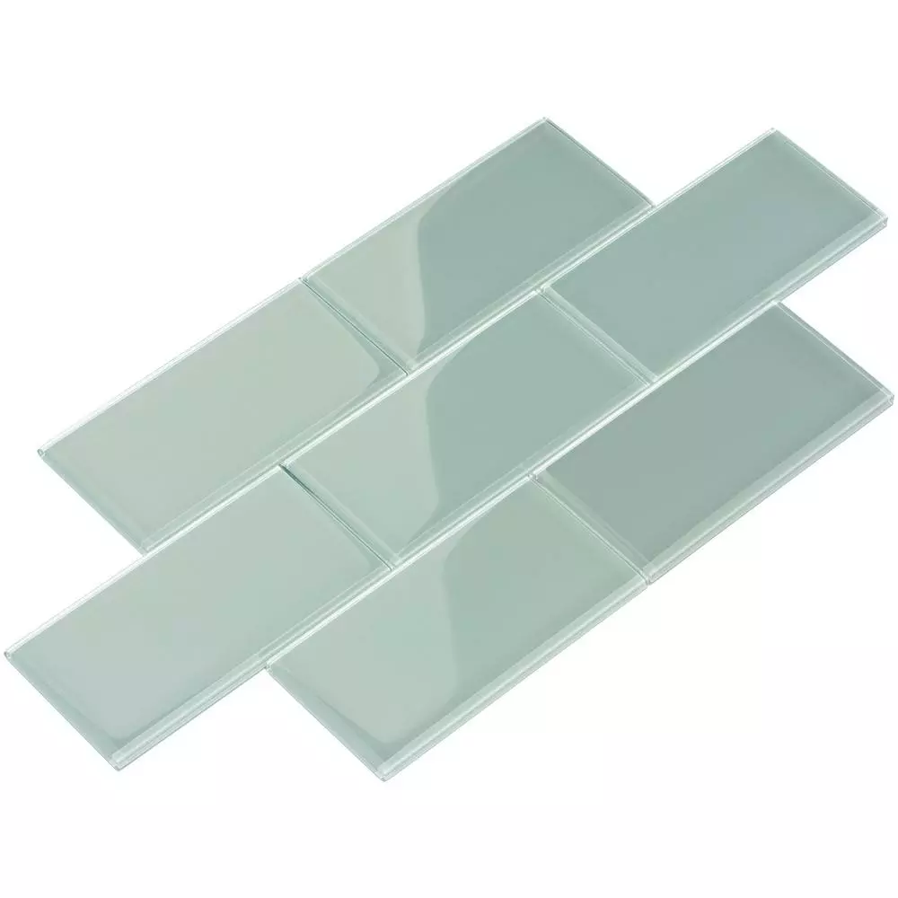 Giorbello Cool White 3 In. X 6 In. X 8mm Glass Subway Wall Tile (5.5 Sq. Ft./Case) 28 Giorbello Cool White 3 In. X 6 In. X 8mm Glass Subway Wall Tile (5.5 Sq. Ft./Case) - Image 26